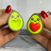 Llavero de pareja de aguacates lindo, llaveros de aguacate magnéticos, regalo divertido para novio o novia, accesorios creativos